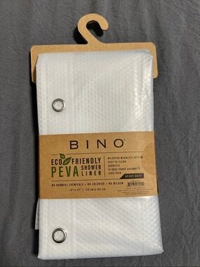 BINO White Eco-Friendly PEVA Shower Liner